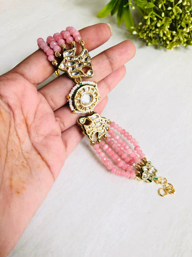 Pink Polki Bracelet